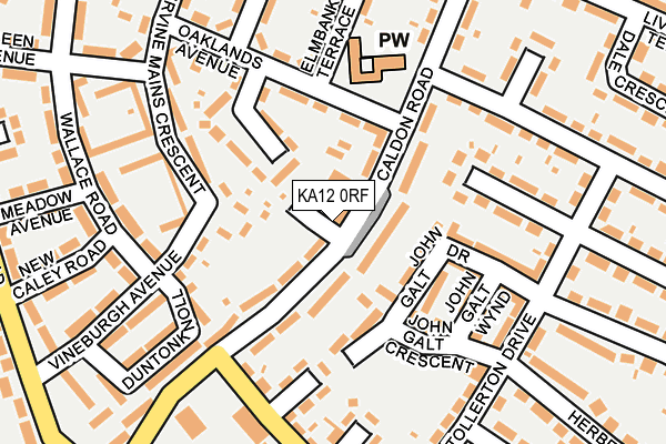 KA12 0RF map - OS OpenMap – Local (Ordnance Survey)