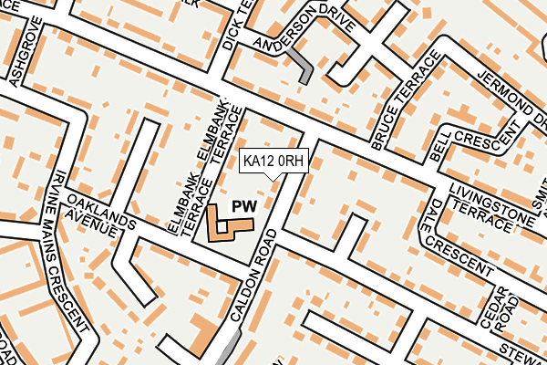 KA12 0RH map - OS OpenMap – Local (Ordnance Survey)