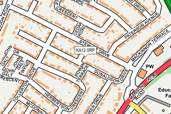 KA12 0RP map - OS OpenMap – Local (Ordnance Survey)