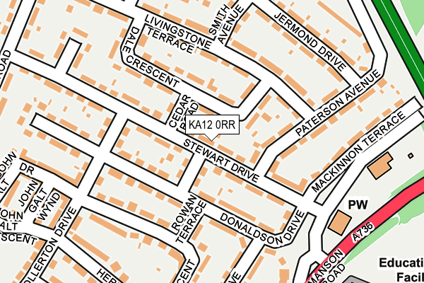 KA12 0RR map - OS OpenMap – Local (Ordnance Survey)
