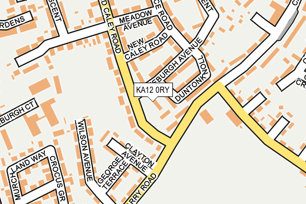 KA12 0RY map - OS OpenMap – Local (Ordnance Survey)