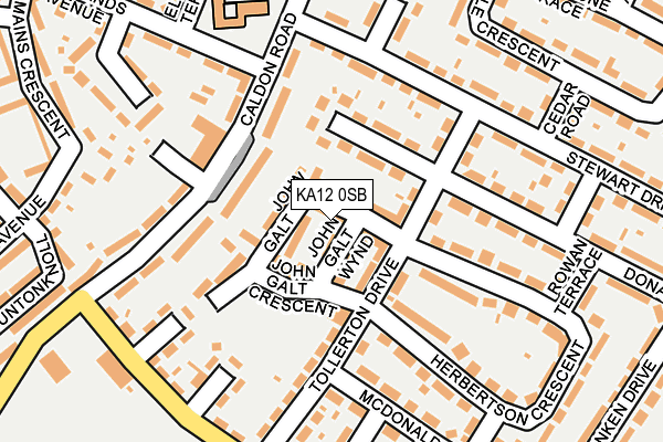 KA12 0SB map - OS OpenMap – Local (Ordnance Survey)