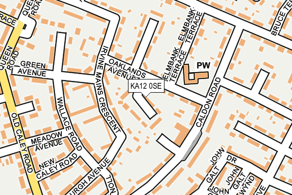 KA12 0SE map - OS OpenMap – Local (Ordnance Survey)