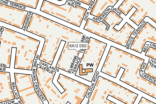 KA12 0SG map - OS OpenMap – Local (Ordnance Survey)