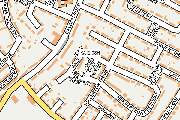 KA12 0SH map - OS OpenMap – Local (Ordnance Survey)