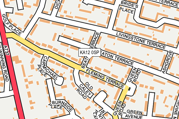 KA12 0SP map - OS OpenMap – Local (Ordnance Survey)