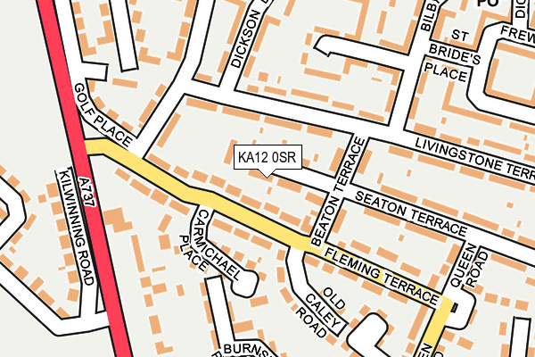 KA12 0SR map - OS OpenMap – Local (Ordnance Survey)