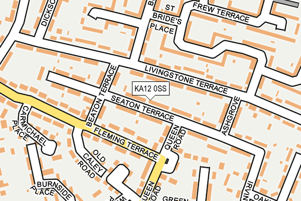 KA12 0SS map - OS OpenMap – Local (Ordnance Survey)