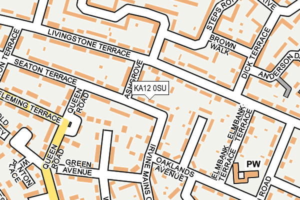 KA12 0SU map - OS OpenMap – Local (Ordnance Survey)