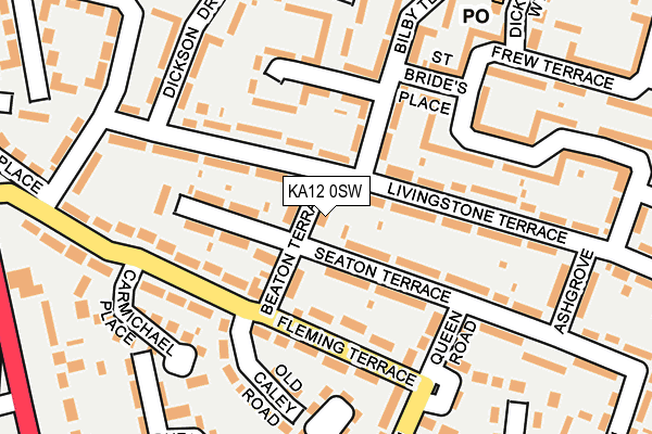 KA12 0SW map - OS OpenMap – Local (Ordnance Survey)