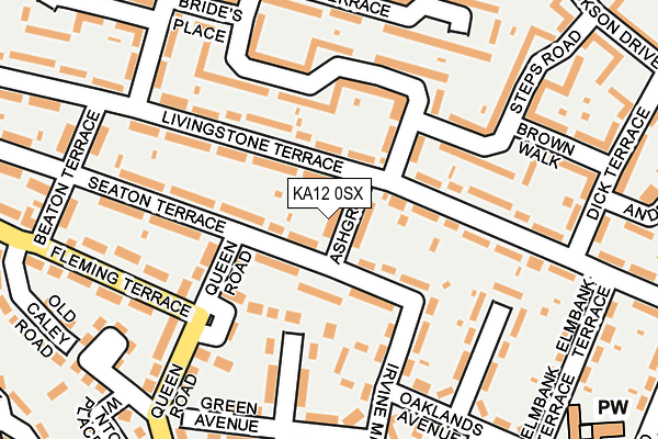 KA12 0SX map - OS OpenMap – Local (Ordnance Survey)