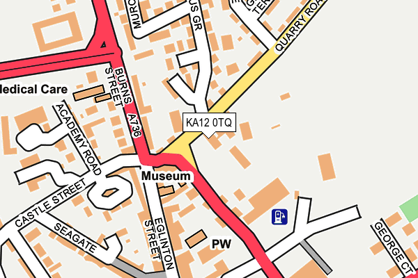 KA12 0TQ map - OS OpenMap – Local (Ordnance Survey)