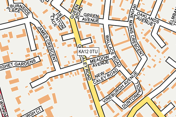 KA12 0TU map - OS OpenMap – Local (Ordnance Survey)