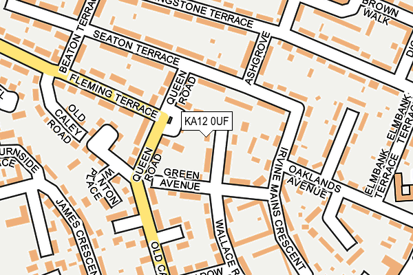 KA12 0UF map - OS OpenMap – Local (Ordnance Survey)
