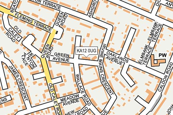 KA12 0UG map - OS OpenMap – Local (Ordnance Survey)