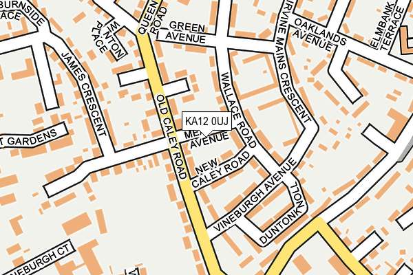 KA12 0UJ map - OS OpenMap – Local (Ordnance Survey)