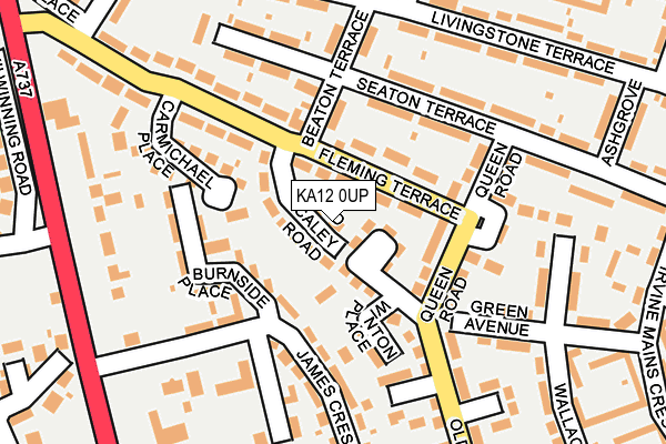 KA12 0UP map - OS OpenMap – Local (Ordnance Survey)