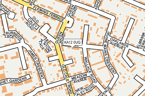 KA12 0UQ map - OS OpenMap – Local (Ordnance Survey)