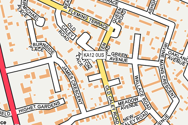 KA12 0US map - OS OpenMap – Local (Ordnance Survey)