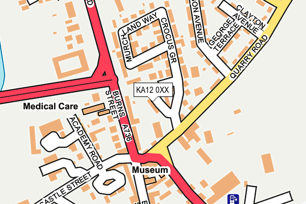 KA12 0XX map - OS OpenMap – Local (Ordnance Survey)