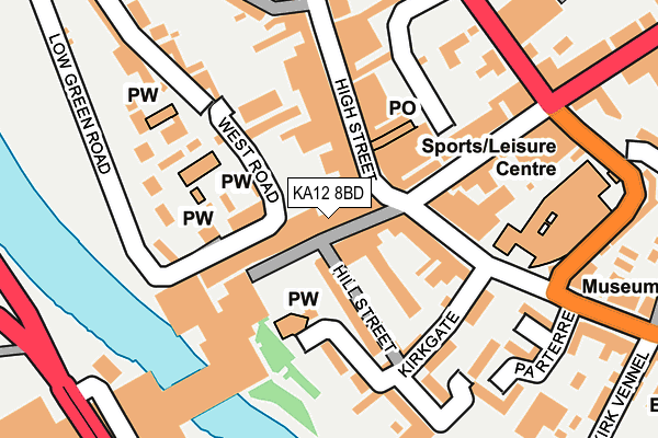 KA12 8BD map - OS OpenMap – Local (Ordnance Survey)