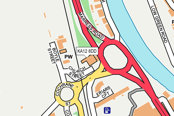 KA12 8DD map - OS OpenMap – Local (Ordnance Survey)