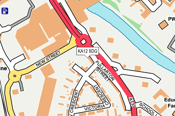 KA12 8DG map - OS OpenMap – Local (Ordnance Survey)