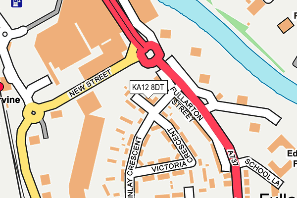 KA12 8DT map - OS OpenMap – Local (Ordnance Survey)