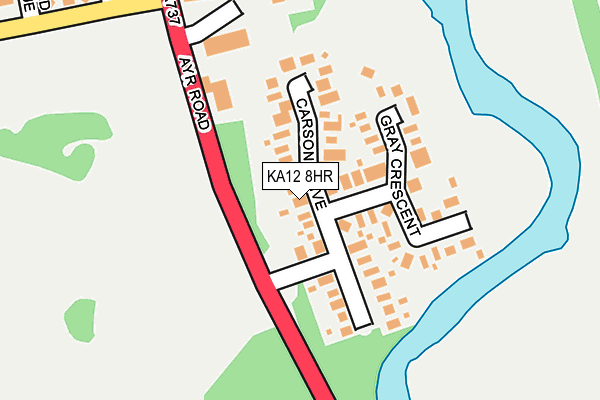 KA12 8HR map - OS OpenMap – Local (Ordnance Survey)