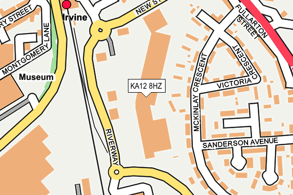 KA12 8HZ map - OS OpenMap – Local (Ordnance Survey)