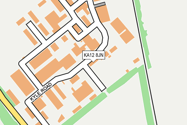 KA12 8JN map - OS OpenMap – Local (Ordnance Survey)