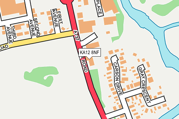 KA12 8NF map - OS OpenMap – Local (Ordnance Survey)