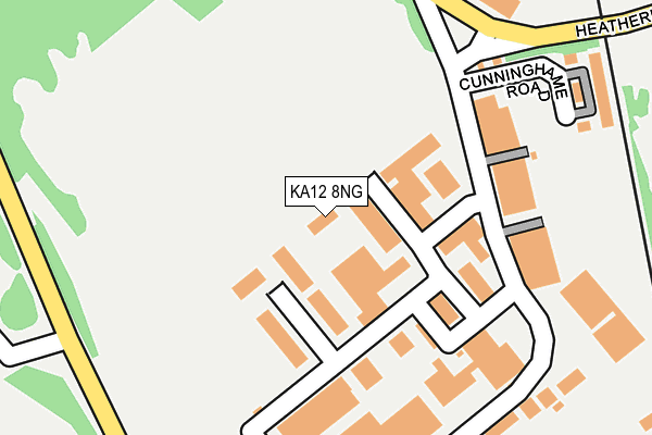 KA12 8NG map - OS OpenMap – Local (Ordnance Survey)