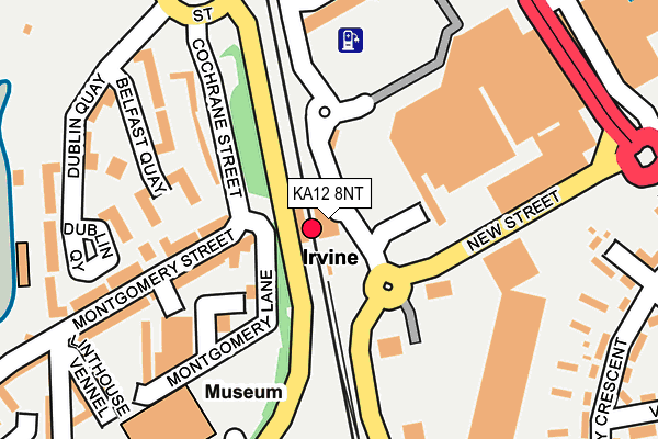 KA12 8NT map - OS OpenMap – Local (Ordnance Survey)