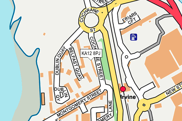 KA12 8PJ map - OS OpenMap – Local (Ordnance Survey)