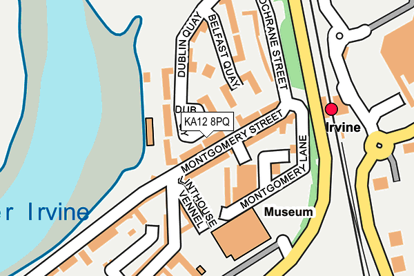 KA12 8PQ map - OS OpenMap – Local (Ordnance Survey)