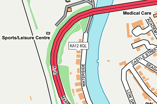 KA12 8QL map - OS OpenMap – Local (Ordnance Survey)