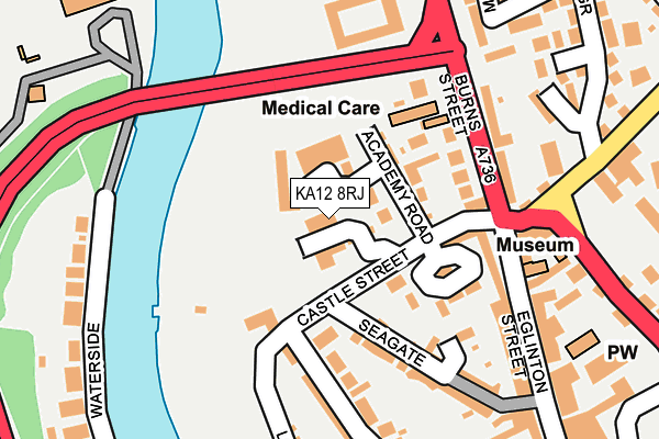 KA12 8RJ map - OS OpenMap – Local (Ordnance Survey)