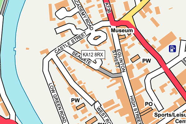 KA12 8RX map - OS OpenMap – Local (Ordnance Survey)