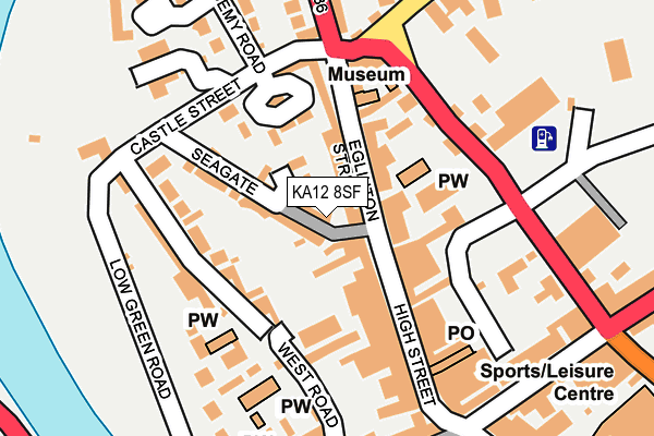 KA12 8SF map - OS OpenMap – Local (Ordnance Survey)