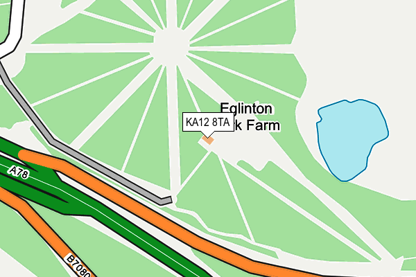 KA12 8TA map - OS OpenMap – Local (Ordnance Survey)