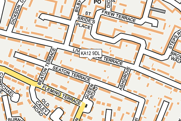 KA12 9DL map - OS OpenMap – Local (Ordnance Survey)