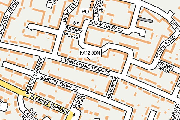 KA12 9DN map - OS OpenMap – Local (Ordnance Survey)