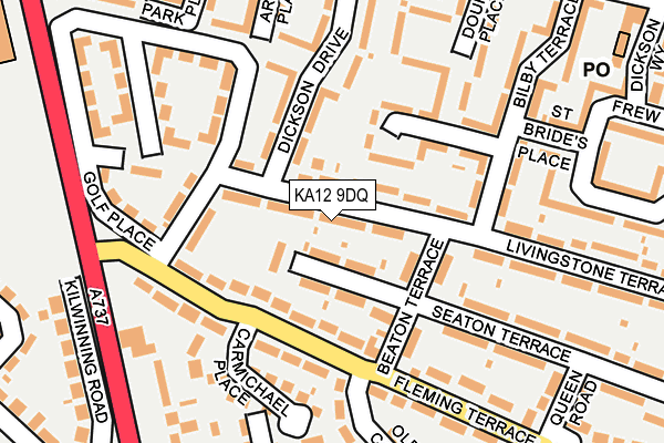 KA12 9DQ map - OS OpenMap – Local (Ordnance Survey)