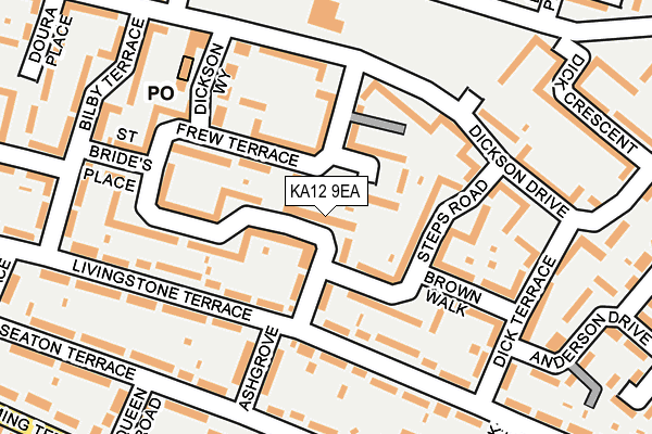 KA12 9EA map - OS OpenMap – Local (Ordnance Survey)