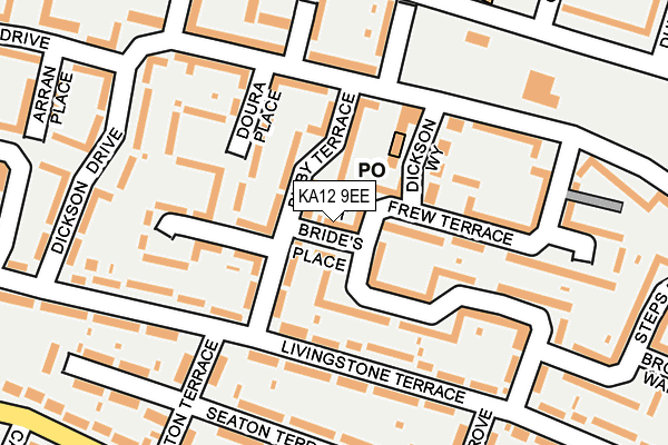 KA12 9EE map - OS OpenMap – Local (Ordnance Survey)