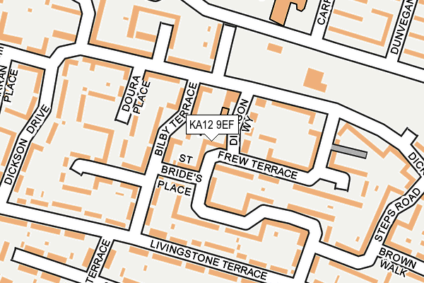 KA12 9EF map - OS OpenMap – Local (Ordnance Survey)