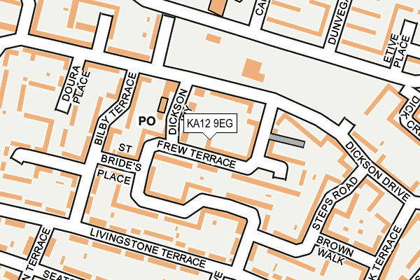 KA12 9EG map - OS OpenMap – Local (Ordnance Survey)