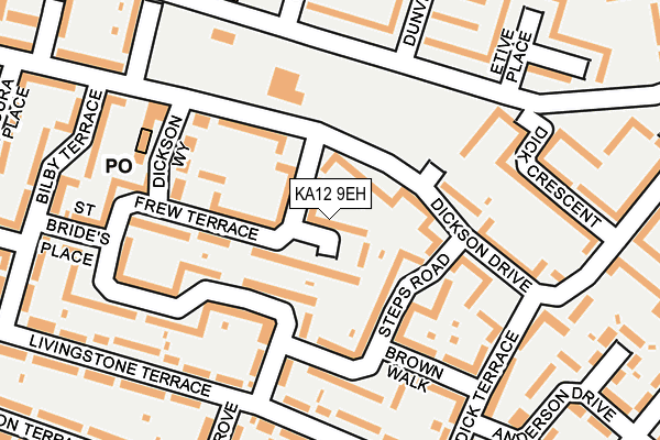 KA12 9EH map - OS OpenMap – Local (Ordnance Survey)