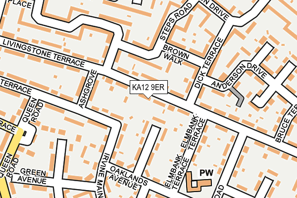 KA12 9ER map - OS OpenMap – Local (Ordnance Survey)